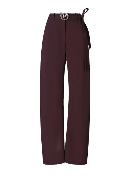 PINKO Kalhoty PINKO NEW LEXY PANTALONE FLUIDO PANTALONE bordó