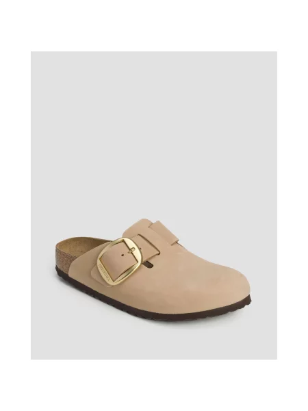 Șlapi Pentru Femei Birkenstock Boston Big Buckle Narrow bej