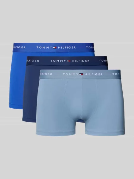 Piżama Tommy Hilfiger z autografem niebieska