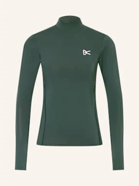 District Vision Koszulka Do Biegania Paneled gruen