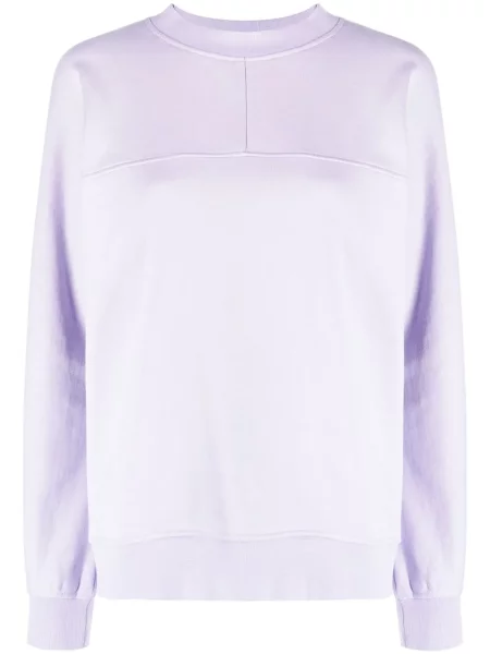 Суичър без качулка Karl Lagerfeld с принт виолетово