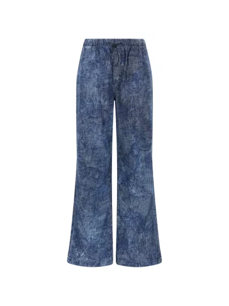 Blugi Just Cavalli cu model floral cu imagine albastru