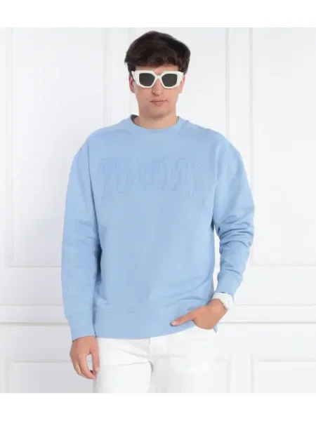 Tommy Jeans Hanorac NEW VRSTY ACID | Relaxed fit albastru