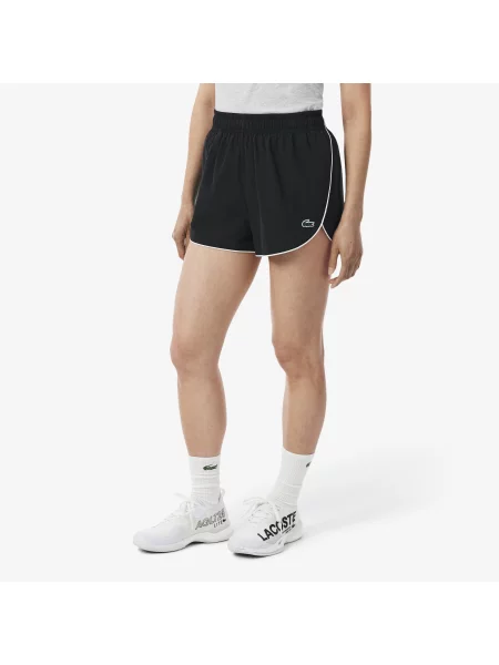 Lacoste Wodoodporne Szorty Sportowe czarne