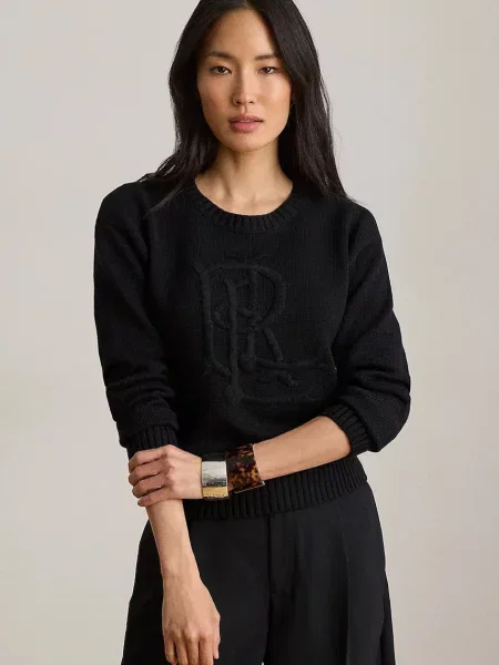 Lauren Ralph Lauren pulover pentru femei din negru