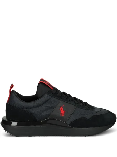Sneakerși Polo Ralph Lauren cu broderie negru