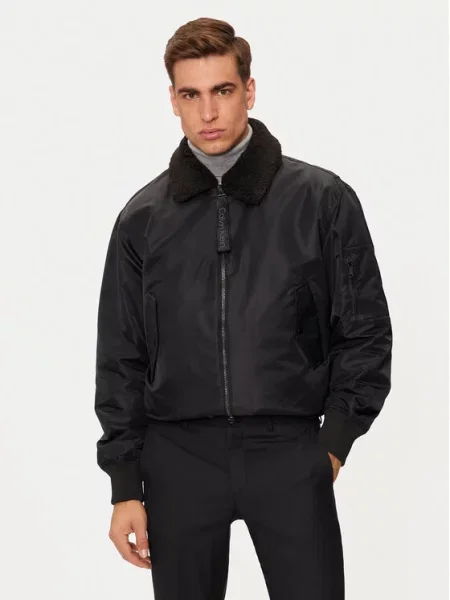 Bomber jakna Calvin Klein Jeans črna