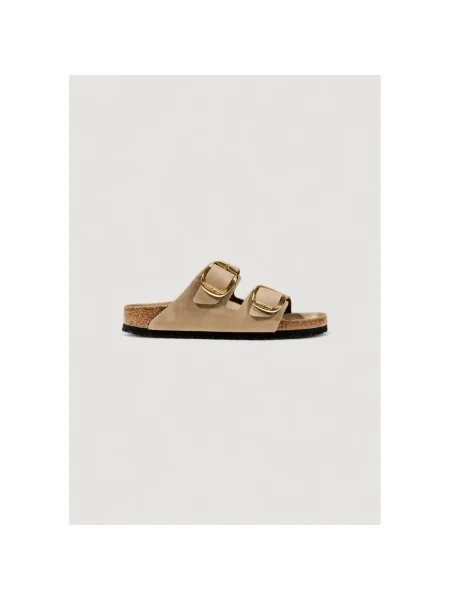 Csatos bőr félcipő Birkenstock barna