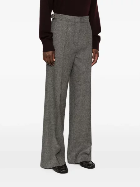 Pantaloni Sandro de lână gri