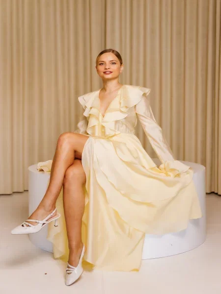 Сукня максі Alnest жовтий