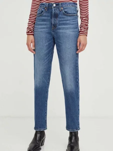 Levi's jeansy WEDGIE STRAIGHT niebieskie
