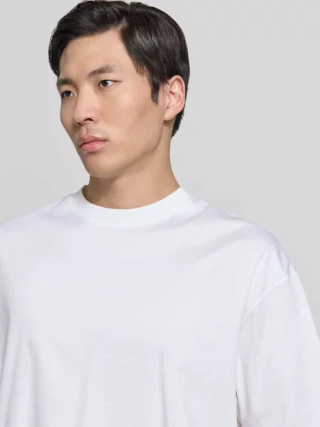 T-shirt o kroju relaxed fit z czystej bawełny Ck Calvin Klein biała