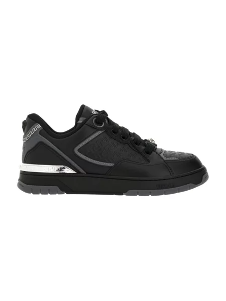 Sneakersy Versace skórzane czarne
