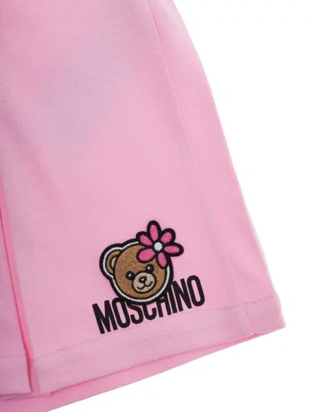 Szorty dziecięce Moschino różowe