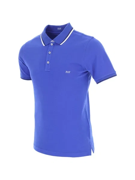 Koszulka polo Fay niebieska