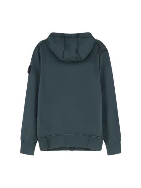 Bluza z kapturem Stone Island z kapturem z kamieniami zielona