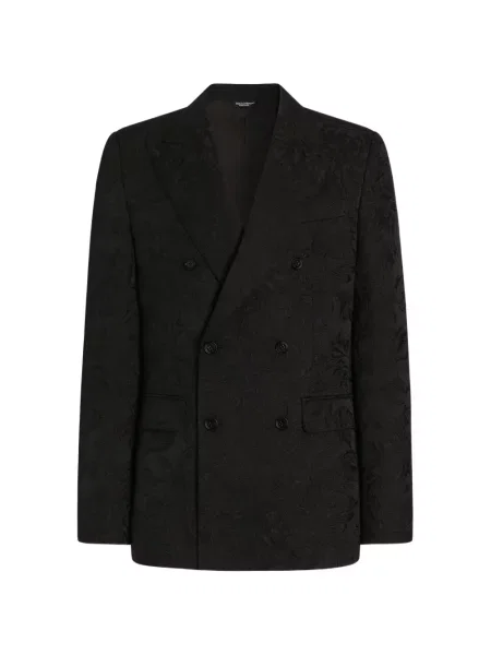 Geacă Dolce & Gabbana cu două rânduri de nasturi negru