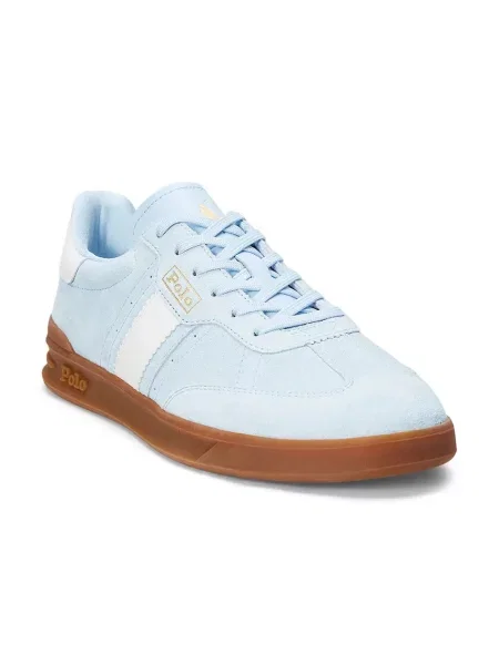 Polo Ralph Lauren sneakersy skórzane Heritage Aera niebieskie