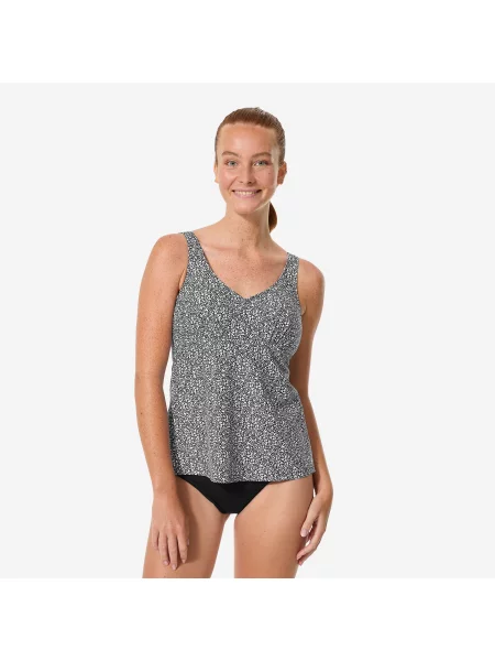 Góra stroju do gimnastyki w wodzie Nabaiji tankini Lily Leo czarny