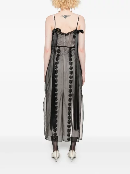 Rochie maxi Simone Rocha de costum negru