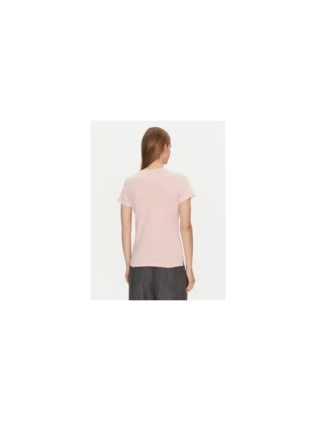 Guess Marškinėliai Regular Fit rožinė