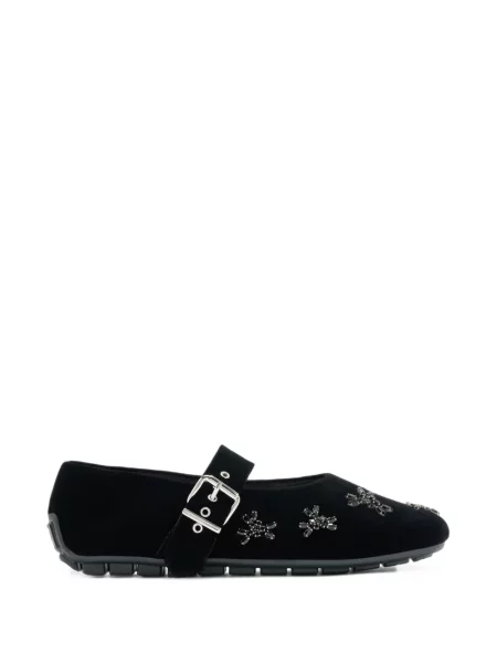 Balerini Simone Rocha de catifea negru