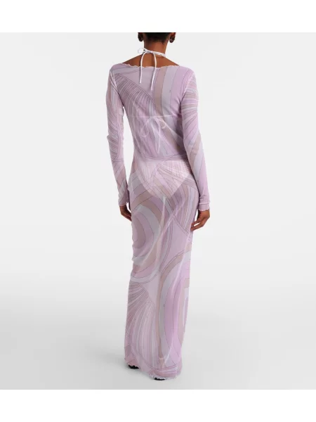 Rochie maxi Pucci din jerseu roz
