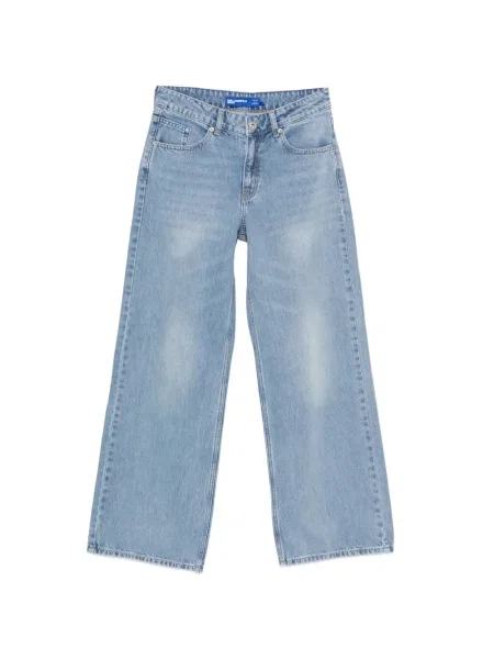 Blugi cu picior larg Karl Lagerfeld Jeans albastru