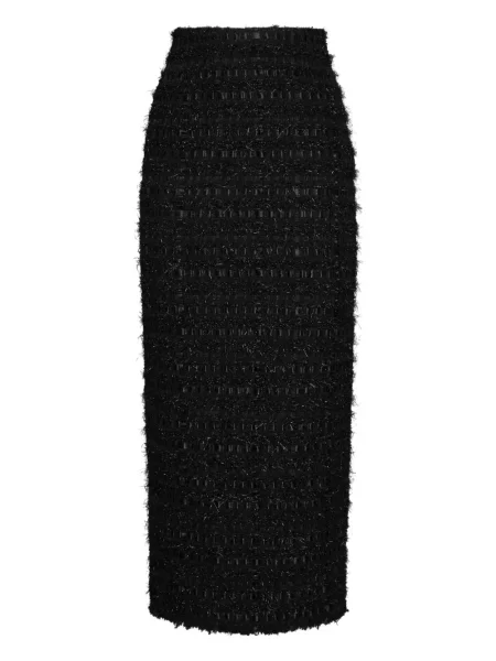 Fustă Thom Browne din satin negru