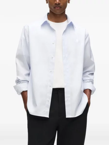 Cămașă Karl Lagerfeld clasică albastru