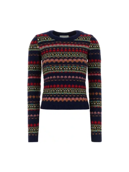 Sweter Dries Van Noten wełniany niebieski