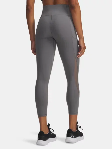 Legíny Under Armour so sieťovinou sivá