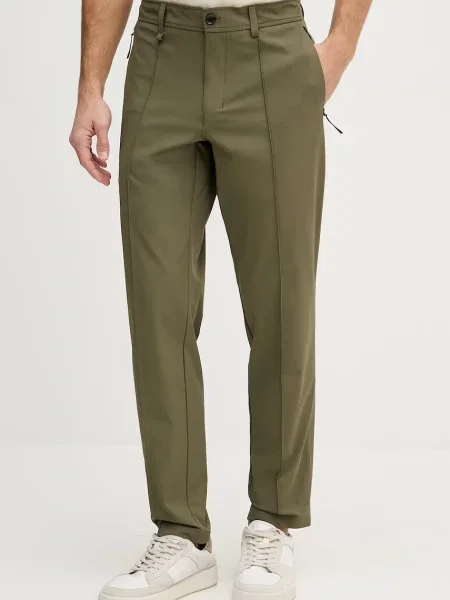 BOSS Green pantaloni bărbați BOSS X PORSCHE verde