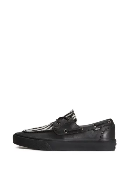 Pantofi Vans din piele cu imagine cu model zebră negru