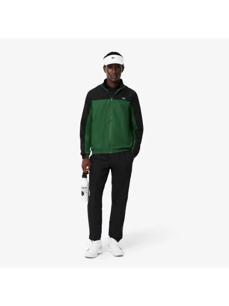 Lacoste Dres Z Zamkiem Z Blokadą Koloru Regular Fit czarny