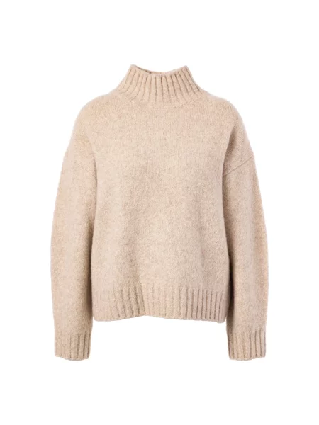 Sweter z golfem Jc Sophie beżowy