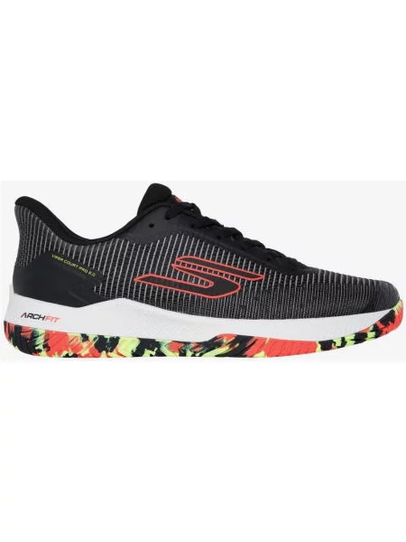 Buty do biegania Skechers Viper Court Pro czarny czerwony 41 biały