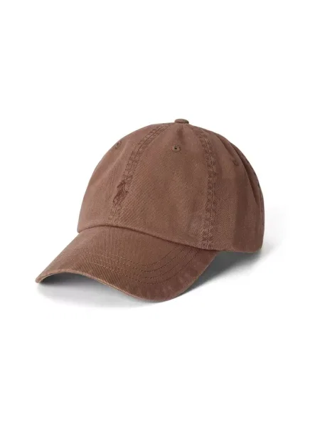 Polo Ralph Lauren czapka z daszkiem brązowa