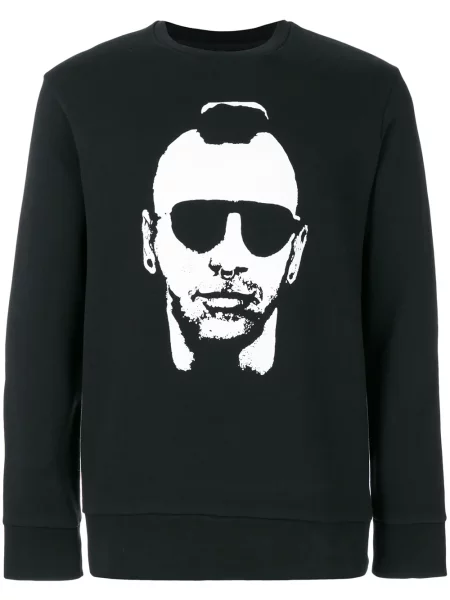 Lung tricou Neil Barrett negru