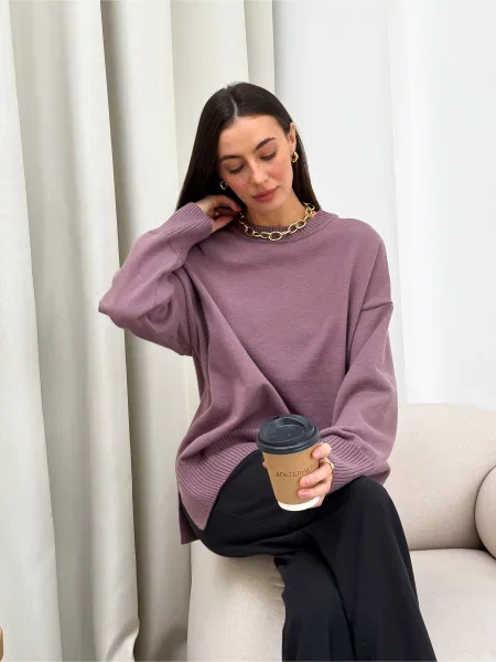 Джемпер ART KNIT вовна/акрил фіолетовий