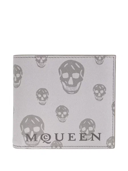 Portofel Alexander Mcqueen cu imagine gri
