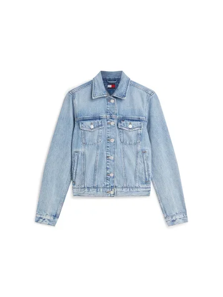 Tommy Jeans Geacă de primăvară-toamnă CLASSIC deschis albastru