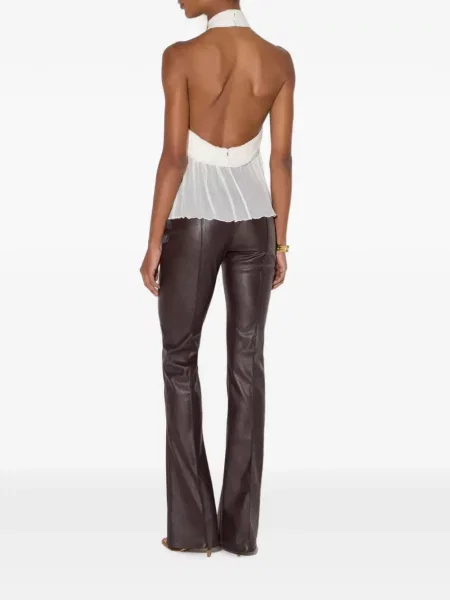 Top Elisabetta Franchi cu autograf alb