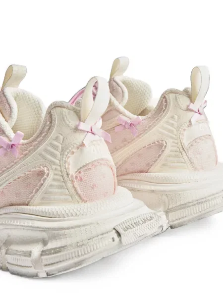 Sneakerși Balenciaga cu funde alb