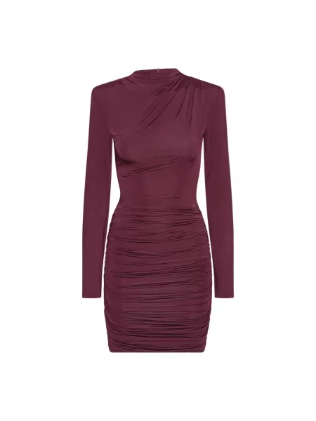 Sukienka mini w kroju slim fit z mieszanki Rotate czerwona
