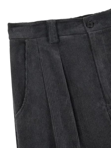 Pantaloni Tomboy de catifea cord gri