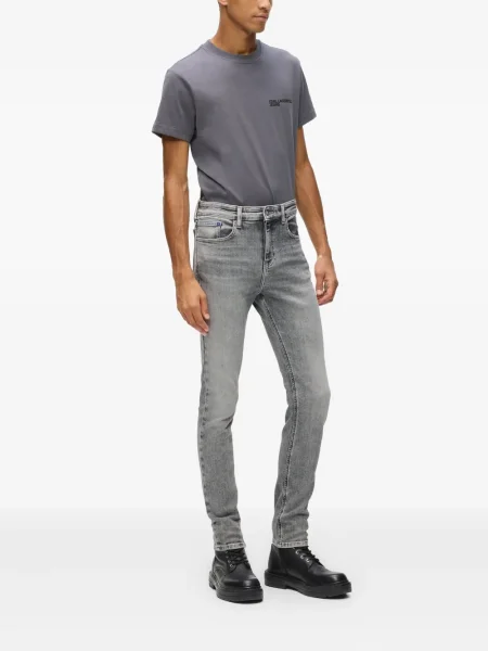Skinny τζιν Karl Lagerfeld Jeans γκρι