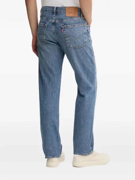Blugi cu picior larg Levi's® de catifea cord albastru