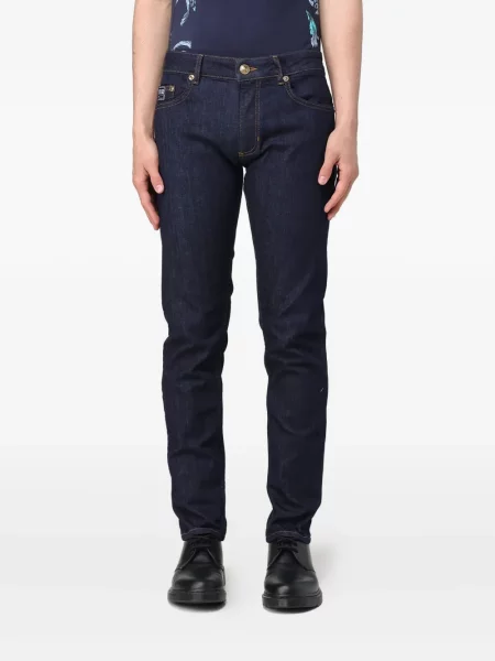 Blugi Versace Jeans Couture cu 5 buzunare albastru