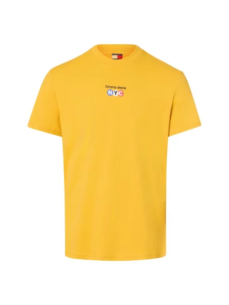 Tommy Jeans koszulka Mężczyźni S żółty